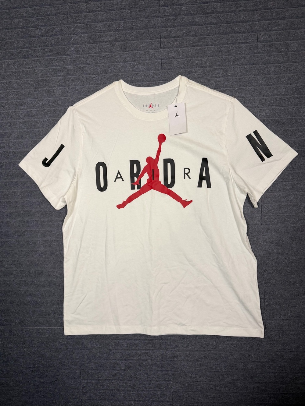 Nike Air Jordan Mens Stretch T-Shirt White DV1445-100 Logo Jumpman Size XXL NEW